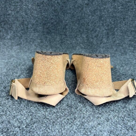 Papillio by Birkenstock Soley Wedge Sandals Women's 6.5N Tan Leather Buckle - Picture 11 of 13